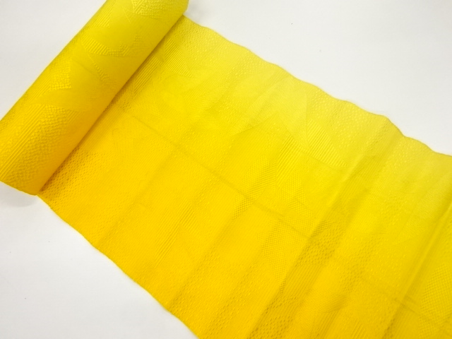 JAPANESE KIMONO / ANTIQUE BOLT FOR HASSUN OBI / WOVEN FLOWER